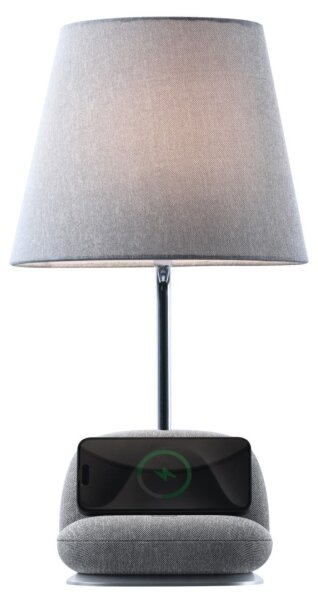 Immax NEO 09109L - LED stmievateľná stolová lampa s bezdrôtovým nabíjaním Qi SOFA LED/6W/230V sivá