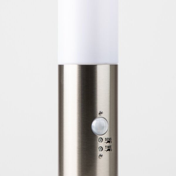 Brilagi - Vonkajšia lampa so senzorom NOVA 1xE27/15W/230V 40 cm IP44 matný chróm