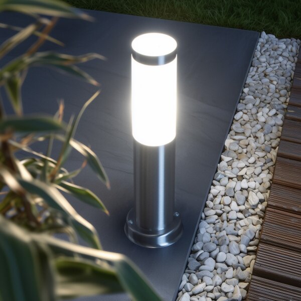 Brilagi - Vonkajšie svietidlo NOVA 1xE27/15W/230V 40 cm IP44 matný chróm