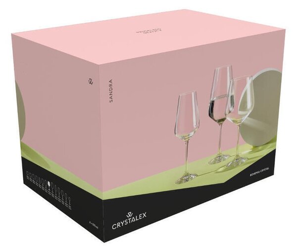 BOHEMIA SANDRA PIVNÝ POHÁR 540 ML SADA 6 KS