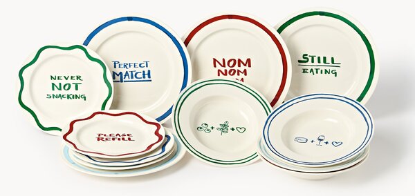 Porcelánová súprava riadu's dekoračným motívom Tutti, 4 osoby, 12 ks