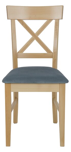 Jedálenská dubová stolička čalúnená z masívu N-393