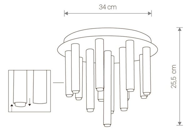 Svietidlo Nowodvorski STALACTITE BRASS XIII 9054
