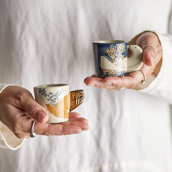 Hrnček na espresso Hezha Blue 55 ml Modrý