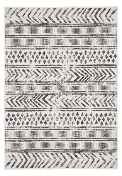 NORTHRUGS - Hanse Home koberce Kusový koberec Twin Supreme 103860 Black / Cream – na von aj na doma - 80x250 cm