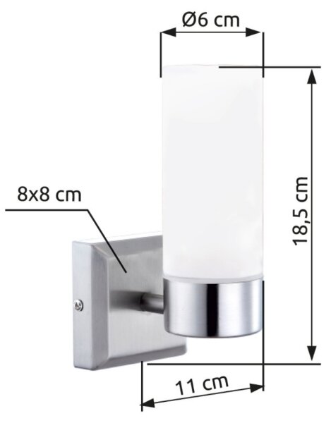 Brilagi - Kúpeľňové nástenné svietidlo RAY 1xE14/40W/230V IP44