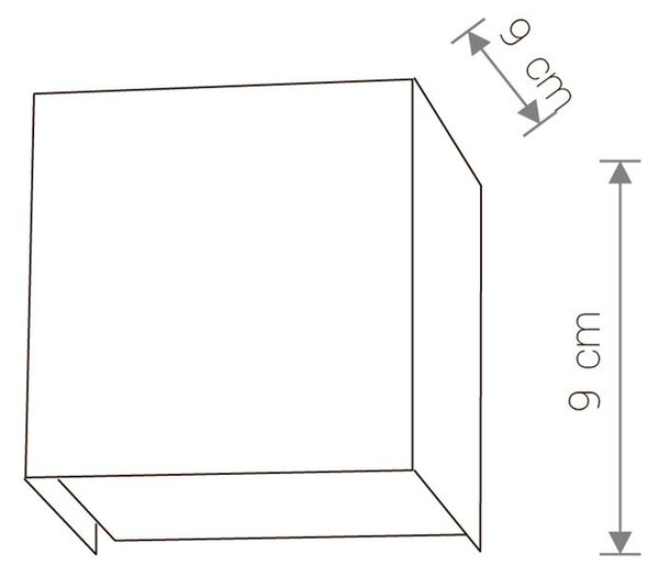 Svietidlo Nowodvorski CUBE SILVER 5267, 1xG9 max.50W