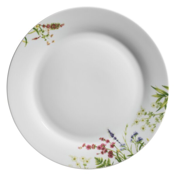 Porcelánový tanier, biely, Herbal Garden Rozměry: 27 cm