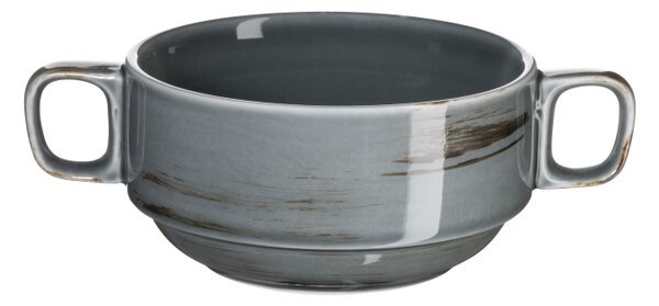 Porcelánová miska na polievku, 270 ml, Derby Farba: Sivá