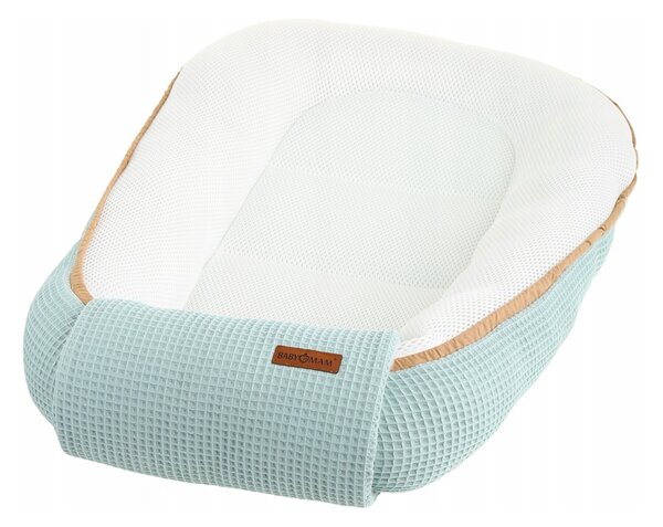 MAXMAX Hniezdočko (kokon) pre bábätko - BABYMAM AIR 3D SAFE SLEEP SET - šalviové