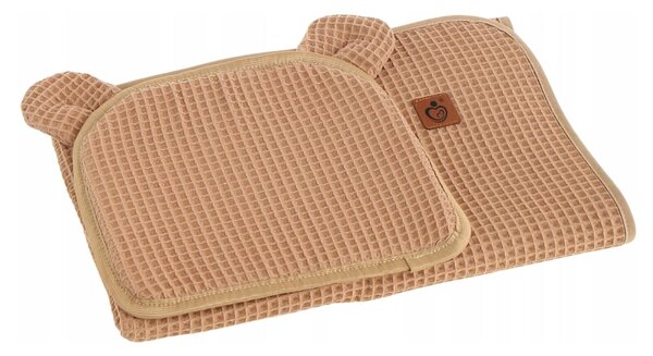 MAXMAX Hniezdočko (kokon) pre bábätko - BABYMAM AIR 3D SAFE SLEEP SET - cappuccino