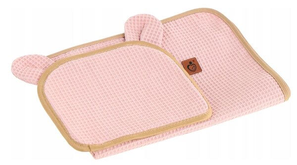MAXMAX Hniezdočko (kokon) pre bábätko - BABYMAM AIR 3D SAFE SLEEP SET - ružové