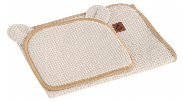 MAXMAX Hniezdočko (kokon) pre bábätko - BABYMAM AIR 3D SAFE SLEEP SET - béžové