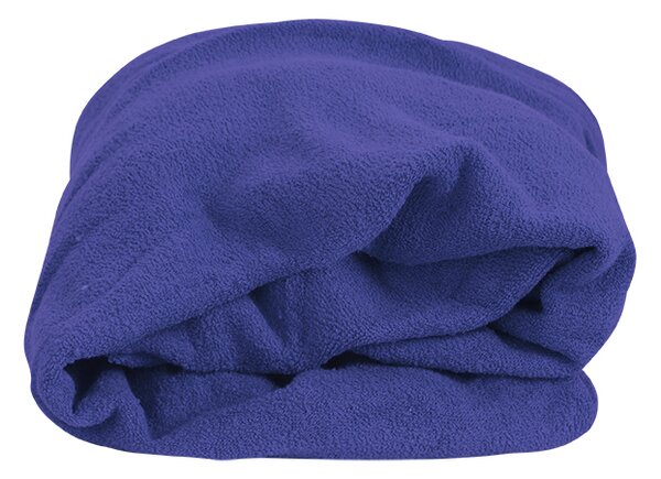 TOP Q froté prestieradlo TMAVO MODRÉ 90x200 cm