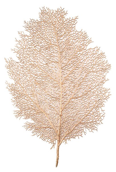 Prestieranie v tvare listu, zlatá, strieborná, 49x37 cm Farba: Zlatá