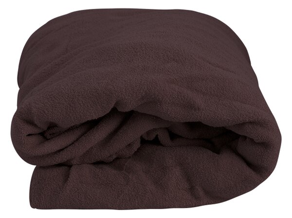 TOP Q froté prestieradlo TMAVO HNEDÉ 90x200 cm