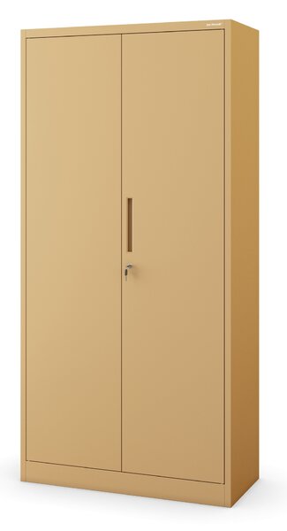 Uzamykateľná skladovacia skriňa DAWID, 900 x 1850 x 450 mm, Fresh Style: béžová