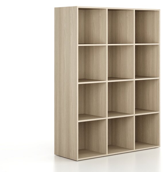 Regál FRAME, nižšie, 3 stĺpce, 1735 x 1299 x 450 mm, dub prírodný