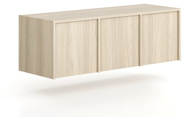 Nadstavba pre skrine FRAME, 3x dvere, 1299 x 450 x 427 mm, PUSH-lock, dub prírodný