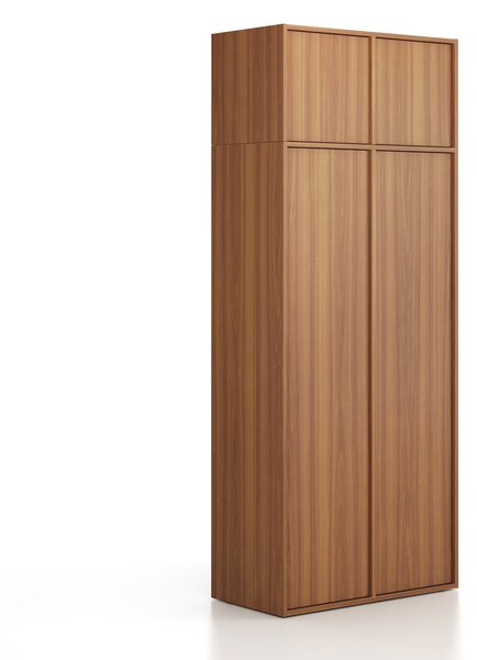 Nadstavba pre skrine FRAME, 2x dvere, 872 x 450 x 427 mm, PUSH-lock, orech
