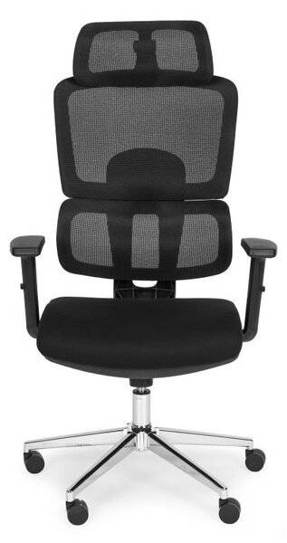 Ergonomická sieťovaná kancelárska stolička s nastaviteľnou opierkou hlavy