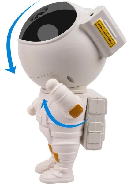 Retlux - LED Detský projektor 230V astronaut 23,3 cm + diaľkové ovládanie