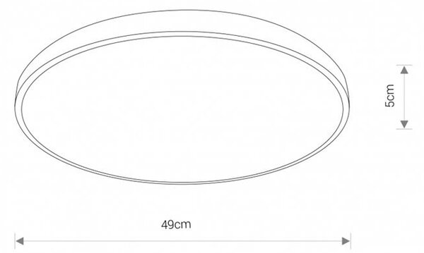 Svietidlo Nowodvorski AGNES ROUND LED 32W WHITE 8187