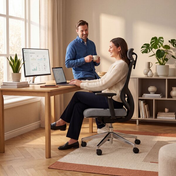 Ergonomická kancelárska stolička so sieťovinou tmavosivá AXIS