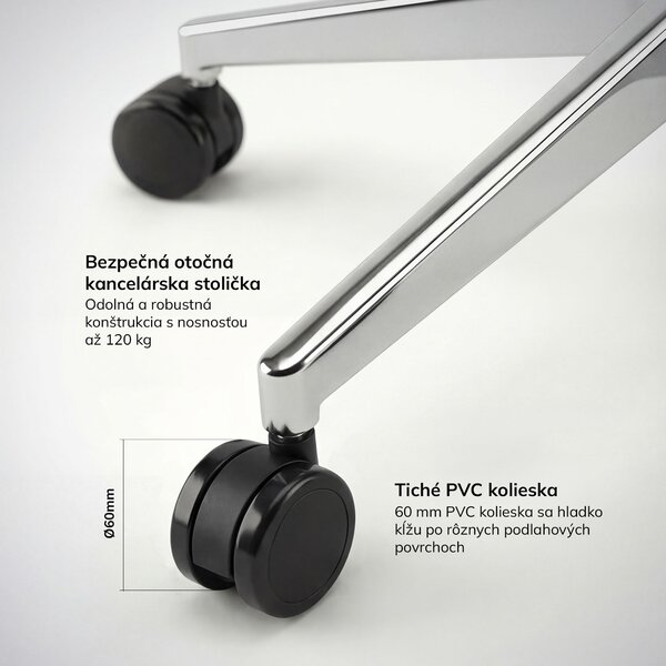 Ergonomická kancelárska stolička hnedá AXIS