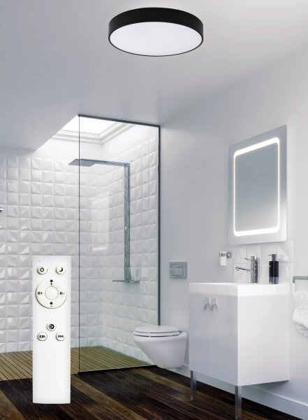 Top Light-LED Kúpeľ. stropné svietidlo PETAL LED/48W/230V IP44 pr.48 cm černá+DO