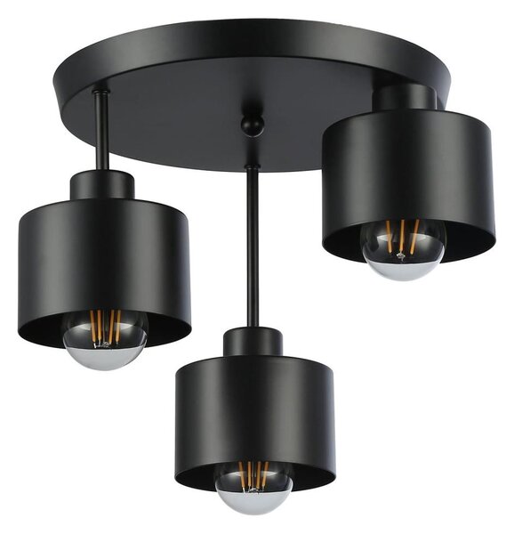 Luster na tyči 3xE27/35W/230V pr. 30 cm čierna