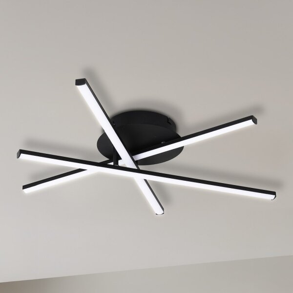 LED stropné svietidlo STICK LED/12W/230V čierna