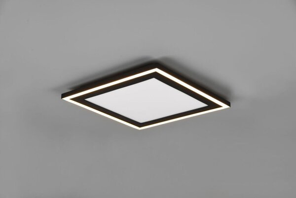 TRIO Reality R67213332 CARUS stropné svietidlo SMD LED 330x330mm 16W/2300lm 8,5W/1300lm 3000K čierna matná, biela