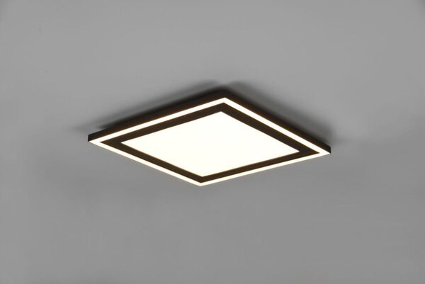 TRIO Reality R67213332 CARUS stropné svietidlo SMD LED 330x330mm 16W/2300lm 8,5W/1300lm 3000K čierna matná, biela