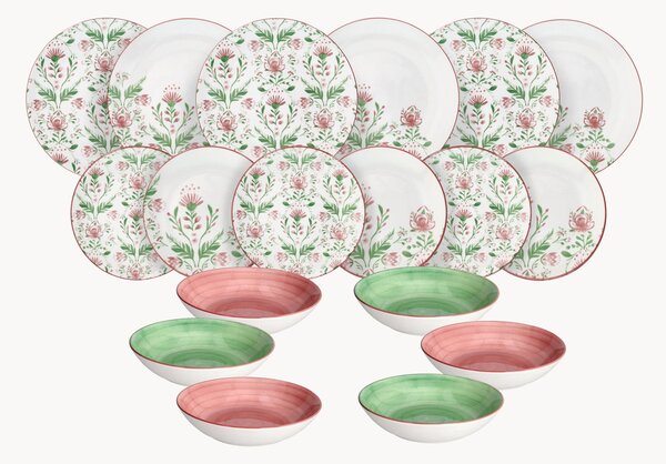 Porcelánová súprava riadu Madison Lolita, 6 osôb, 18 ks