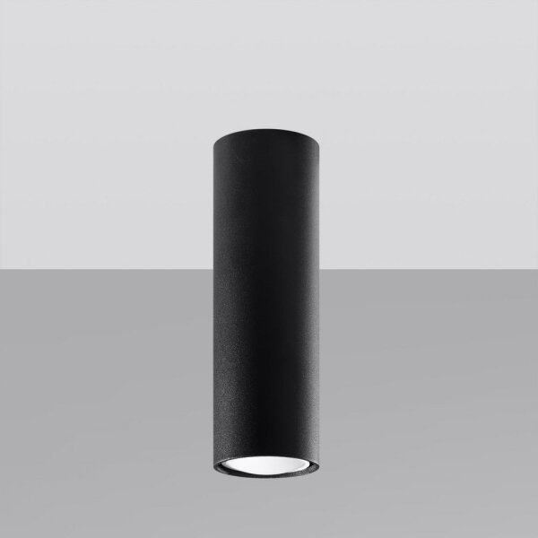 Sollux SL.1001 - Bodové svietidlo LAGOS 1xGU10/10W/230V 20 cm čierna