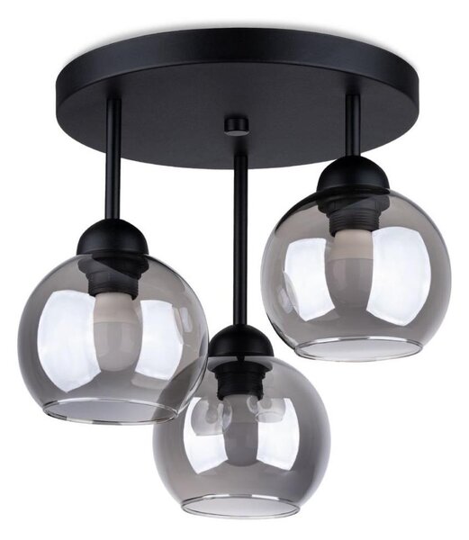 Sollux SL.1140 - Luster na tyči ALINO 3xE27/60W/230V čierna