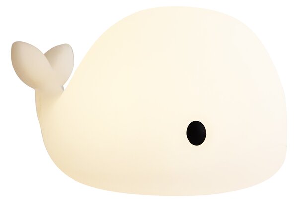 Stolná lampa biela 30 cm vrátane LED stmievateľná IP54 nabíjateľná - Baby Whale
