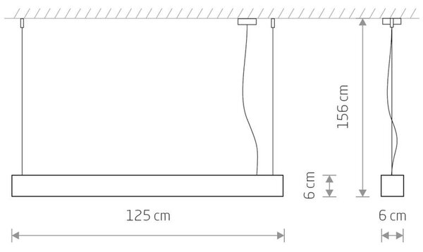 Svietidlo Nowodvorski SOFT LED GRAPHITE 90X6 7535