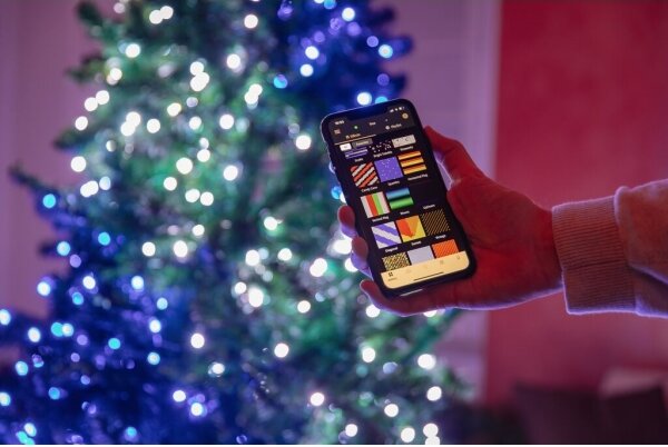 Twinkly TWS250STP-BEU - LED RGB vonkajší svetelný reťaz 250xLED 23,5m IP44 Wi-Fi