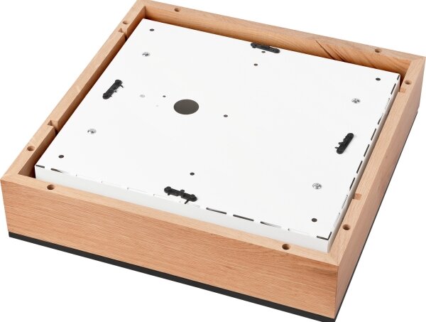 Stropné svietidlo OAK SQUARE 4xE27/15W/230V 39x39 cm dub/čierna