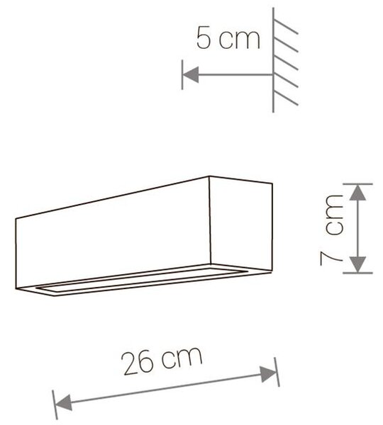 Svietidlo Nowodvorski STRAIGHT WALL LED WHITE XS 6345