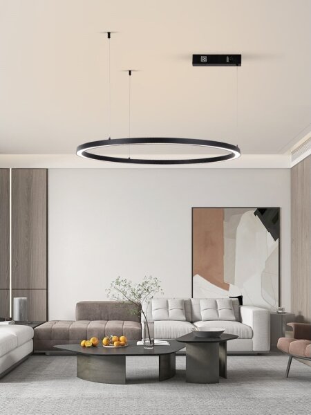 Immax NEO 07215L-LED Stmievateľný luster na lanku FINO 60W/230V 80cm čierna Tuya+DO