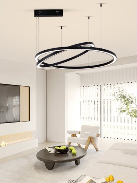 Immax NEO 07216L - LED Stmievateľný luster FINO 93W/230V 60/80cm čierna Tuya+DO