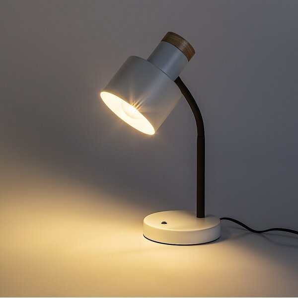 Rabalux 74098 - Stolná lampa PASTRO 1xE27/20W/230V biela