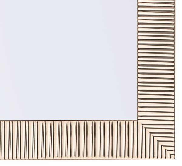 Závesné zrkadlo na stenu zlaté 50 x 130 cm zarámované moderná súčasná obývacia izba chodba