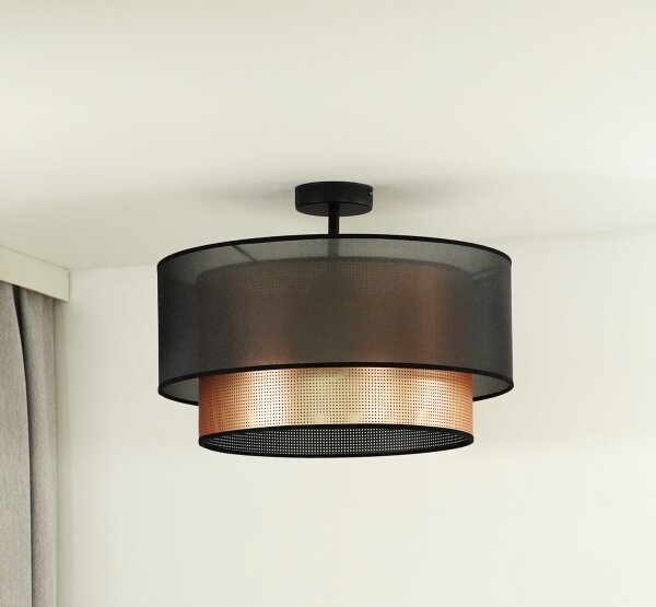 Duolla - Prisadený luster COPPER SHINY 1xE27/15W/230V pr. 45 cm hnedá/medená