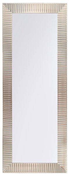 Závesné zrkadlo na stenu zlaté 50 x 130 cm zarámované moderná súčasná obývacia izba chodba