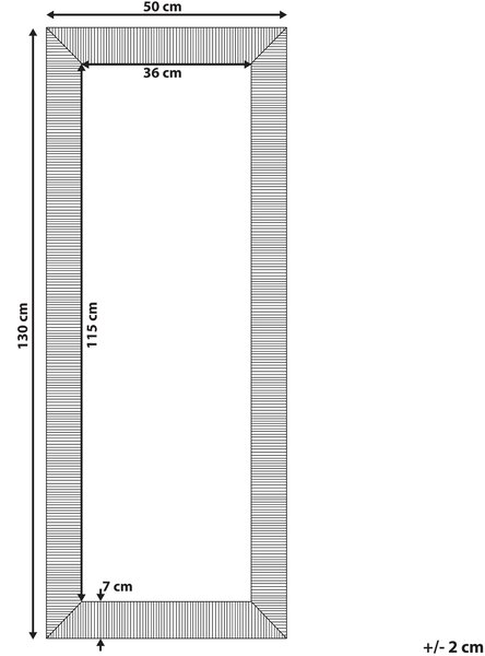 Závesné zrkadlo na stenu zlaté 50 x 130 cm zarámované moderná súčasná obývacia izba chodba