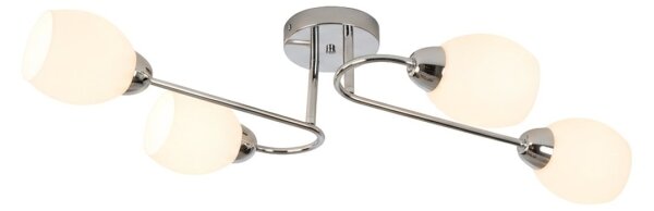 Prisadený luster KING 4xE27/15W/230V lesklý chróm